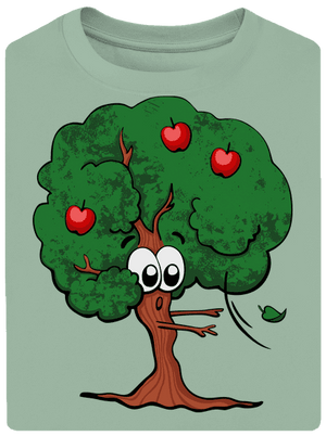 Alma és almafa unisex túlméretezett póló Sage