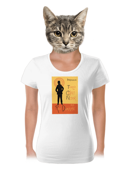 Le Chat Noir női póló White