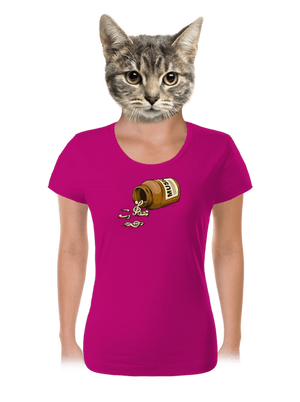 Music Pills női póló Fuchsia Red