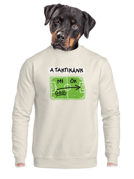 A futballtaktikánk unisex crewneck Off White