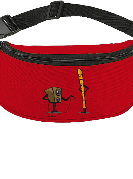 Plug-in jack övtáska Red