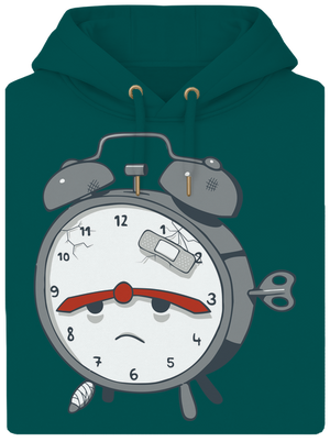 Ébresztőóra unisex prémium pulóver Emerald Green