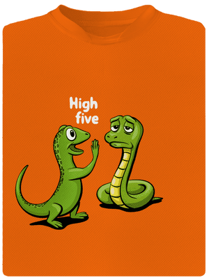 High Five gyerek sport póló Neon Orange