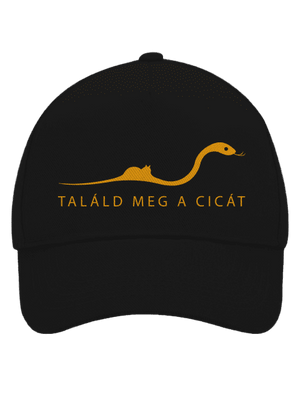 Találd meg a cicát baseballsapka Black