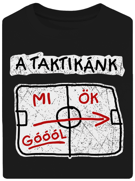 A taktikánk unisex túlméretezett póló Black