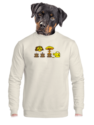 Atom bloom unisex crewneck Off White