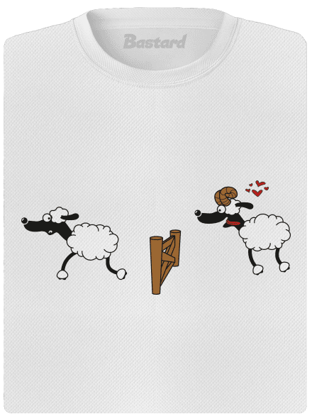 Sheeps in love női sportpóló White