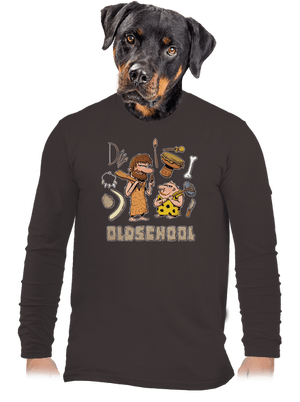 Oldschool férfi hosszú ujjú póló Bear Brown