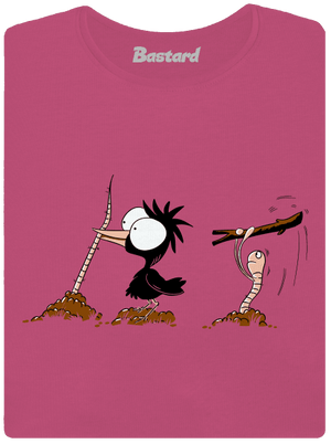 Vigyázz melyik végét fogod prémium női póló Magenta