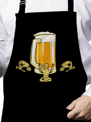 A sör istene kötény Black