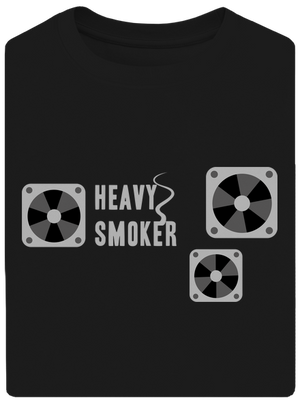 Heavy smoker unisex túlméretezett póló Black