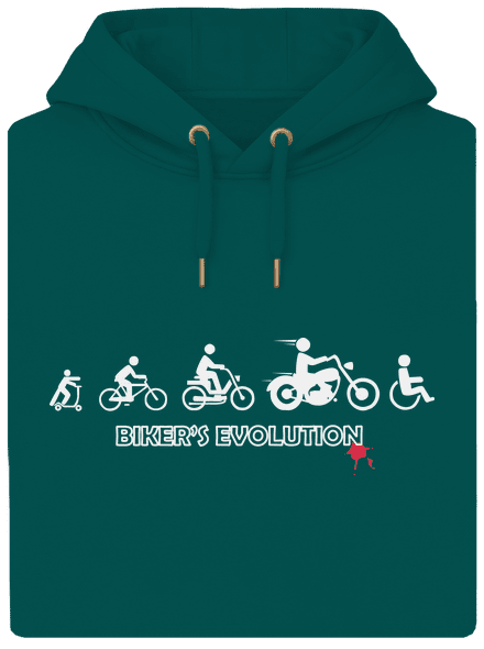 Bikers evolution unisex prémium pulóver Emerald Green