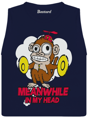 Monkey in my head női bővített trikó Navy