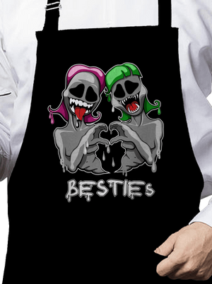 Besties kötény Black