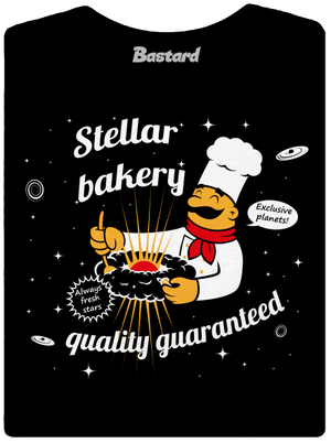 Stellar bakery prémium női póló Black