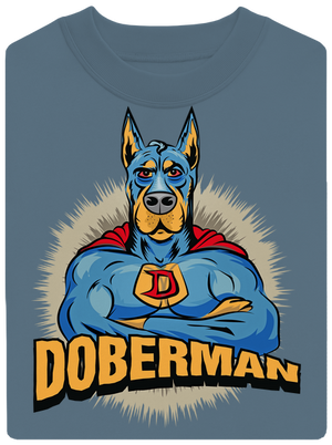Doberman unisex crewneck Nordic Blue