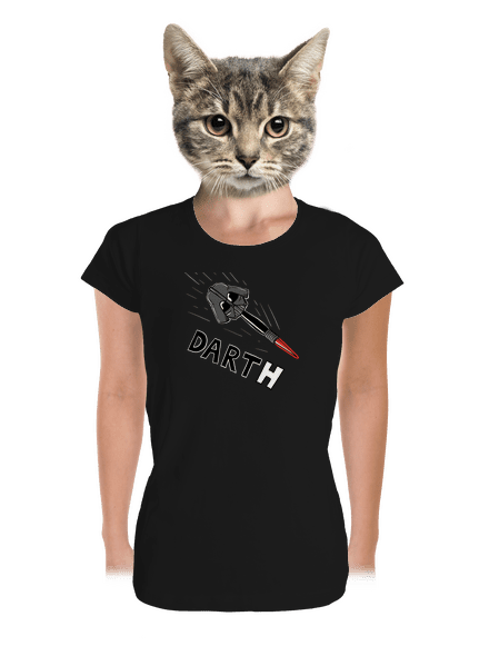 Dart(h) prémium női póló Black