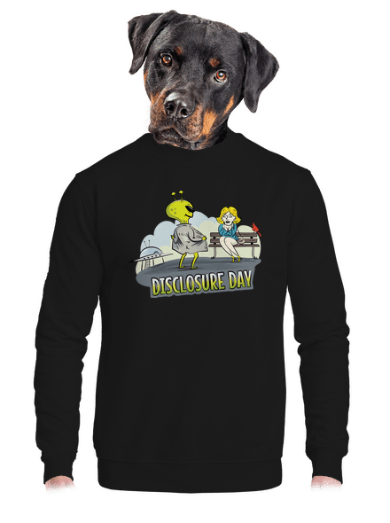 A leleplezés napja unisex crewneck Black