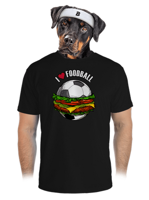 Foodball férfi sportpóló Black