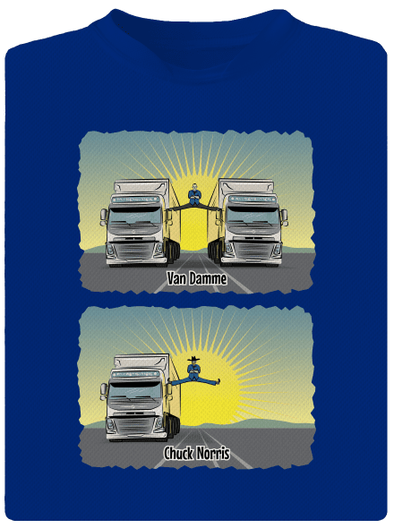 Chuck & Truck férfi sportpóló Royal Blue Mal