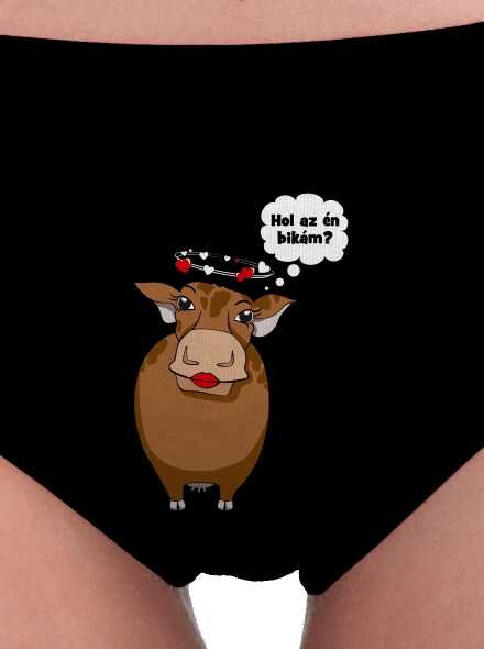 Tehén és bika női bugyik Black