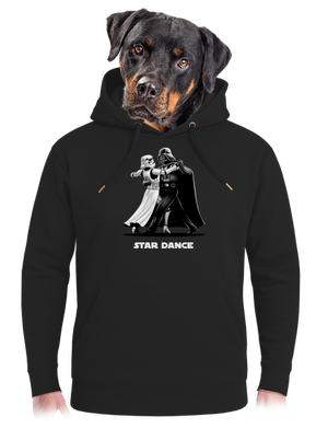 Star dance unisex prémium pulóver Dark Black