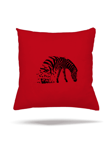 Zebra szerelem párna Red