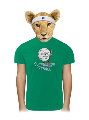 Floorball gyerek sport póló Kelly Green Mal