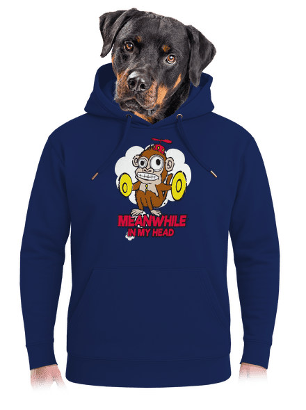Monkey in my head unisex prémium pulóver Navy
