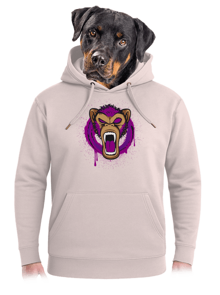 Ape face unisex prémium pulóver Rose Chalk