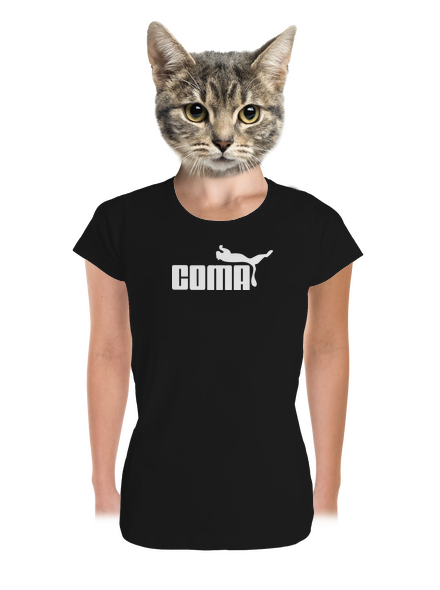 Coma prémium női póló Black