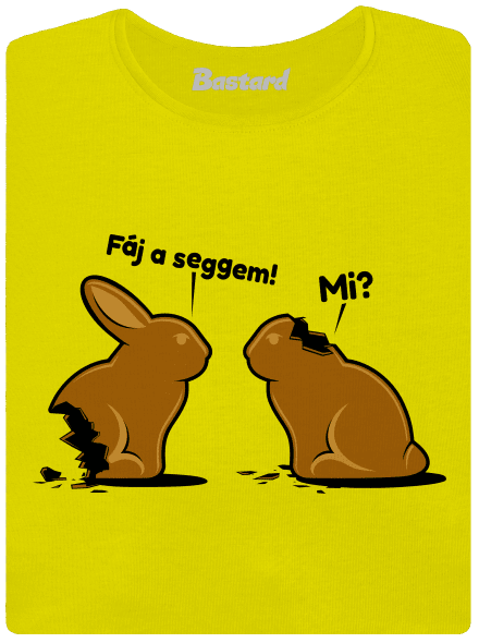 Fáj a seggem! prémium női póló Lemon