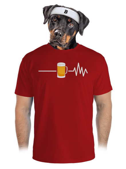 Beer help férfi sportpóló Red Mal