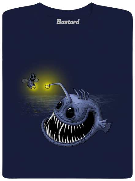 Szívem fénye férfi póló Navy