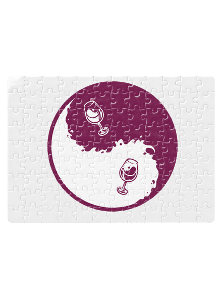 Yin Yang bor kirakós White