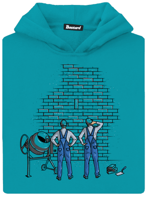 Kőművesek gyerek kenguruzsebes pulóver Hawaiian Blue