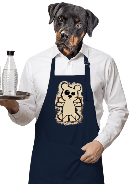 Da Vinci Teddy kötény Navy