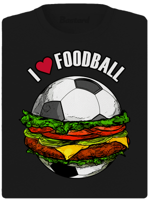 Foodball női sportpóló Black
