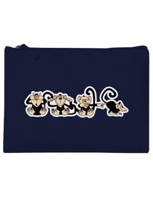 Majmok kis táska French Navy