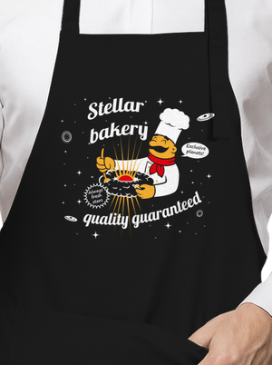 Stellar bakery kötény Black