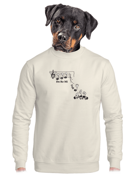 Do re mi fall unisex crewneck Off White