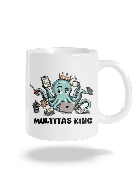 Multitas king hagyományos bögre White