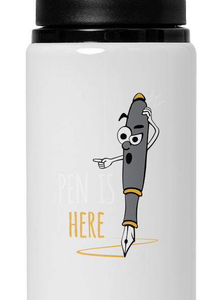 Pen is here kulacs White