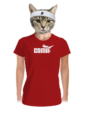 Coma női sportpóló Red Mal