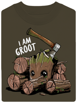 I Am Groot unisex crewneck Urban Khaki