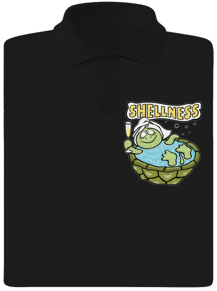 Shellness férfi pólóingek Black
