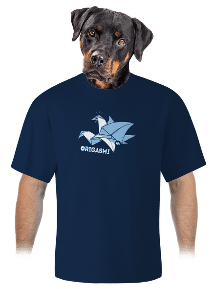 Origasmi unisex túlméretezett póló Midnight Blue