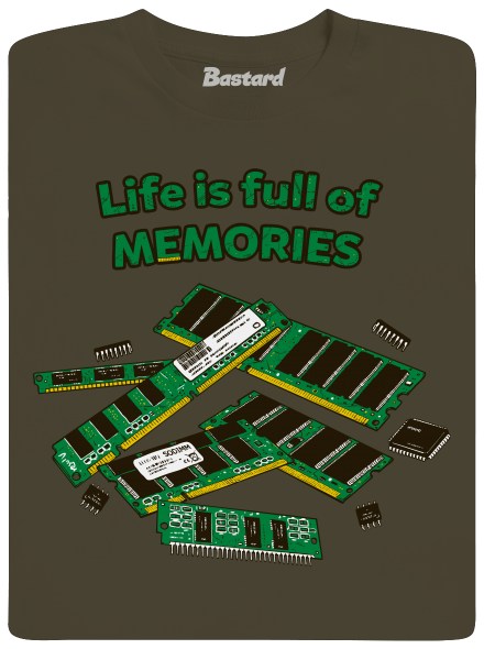 Memóriában tárolva férfi hosszú ujjú póló Urban Khaki