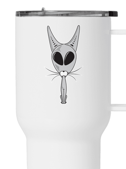 UFO cat termosz bögre White