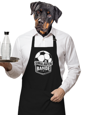 Simulanten bande kötény Black